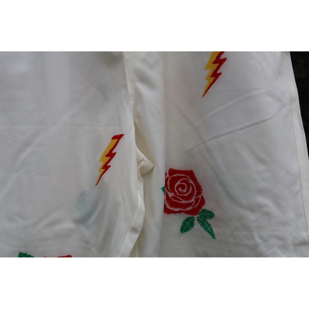 Fresh Prints of Bel-Air Drill Clothing Co Embroidered Cream‎ Shorts Men NEW  L - Picture 3 of 6